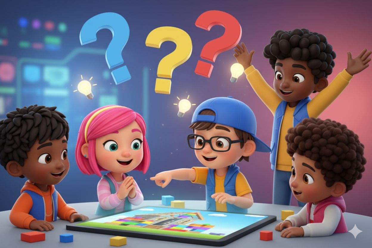 Chicos explorando ideas juntos